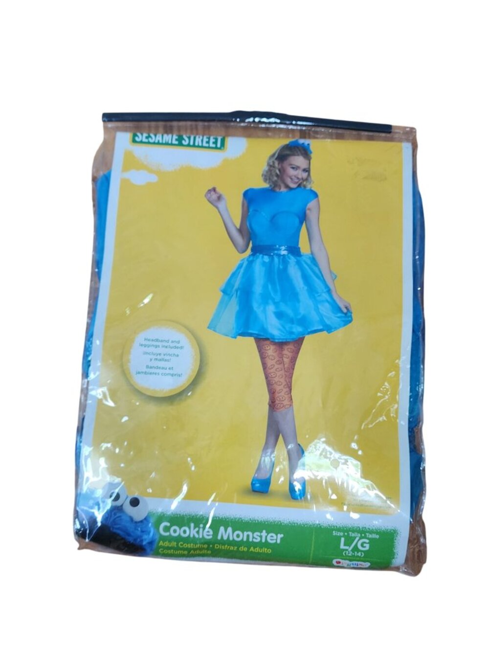 Disguise Cookie Monster Adult Costume Size L